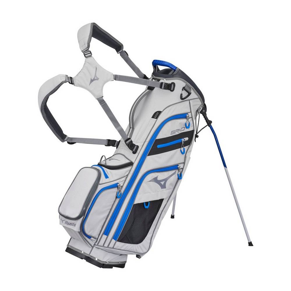 Mizuno Men's BR-D4 6-Way Stand Bag Grey (240227-FUG)